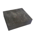 Carbon Graphite Block For Electrolysis, High Purity 99.9% Graphite Plate Electrode, 120 X 120 X 25 Mm, top conductivity, side view