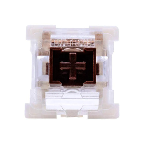 Brown Switch Upgrade Pack For Mechanical Keyboards: 3 Pin Tactile RGB Dustproof Switches, Swap Friendly, Compatible With Cherry MX And Gateron Browns, Fits Redragon And Other MX Style Boards, Pack Of 72. Single brown tactile keyboard switch