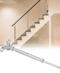 Sick Adjustable Top Rated T316 Stainless Steel Railing Kit 10 Kit Set Handles Weird Angles Keeps Things Rust Free Indoors Or Outdoors With Badass Heavy Duty Hardware For Cable Wire Systems For Your Decks And Stairs., adjustable stair cable railing fitting on indoor staircase