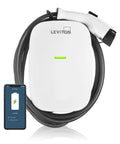 Level 2 Smart EV Charger With Wi Fi 48 Amp 208 240 VAC 11.6 kW Output 18 Foot Cable Indoor Outdoor Hardwired EV Charging Station