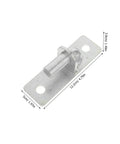 Rock Solid Wall Mount Gate Hinges For Barn Doors And Fence Posts Rust Proof Outdoor Hardware showing zinc-coated steel hinge.