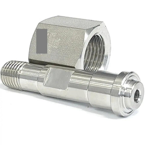 JISW22 Right Hand Female To One Quarter Inch Tube Auto Weld SUS316L Stainless Steel Connector Pipe Fitting Coupler