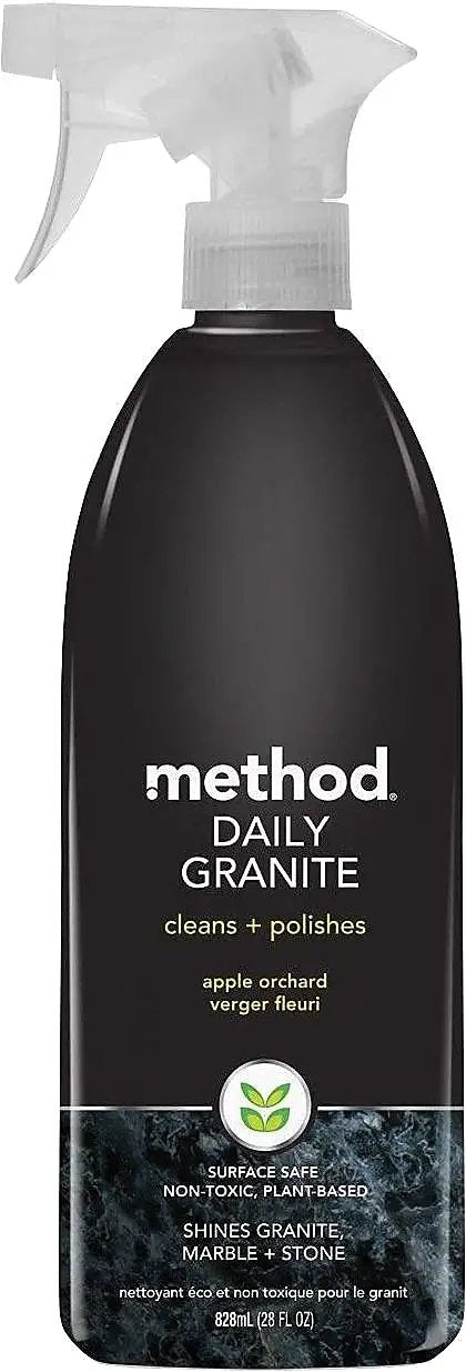 Daily Granite Cleaner Spray Apple Orchard Scent 28 Oz Bottle Keeps Countertops Clean And Shiny Polishes Granite Non Toxic