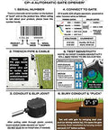 CP-4 Smart Driveway Free Exit Wand Sensor System With 100 Foot Cable For Gate Openers installation instructions diagram