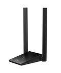 WiFi 6 USB Adapter For Desktop PC Archer TX20U Plus AX1800 Dual Band with 5dBi Antenna, black design, side view