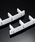15 Piece Plastic Sliding Closet Door Guide Track Set With Floor Mount Bypass Bottom Guides White Easy Install Replacement Rails