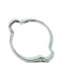 Top Quality Double Ear Crimp Hose Clamps 5mm To 20mm Perfect For Silicone Fuel Lines And Air Intake Pipe Systems Durable Metal Bands For Car Engine Repair Kit, galvanized steel clamp