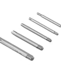 Premium Alloy Steel Tap Extractor Set 5 Pieces Metric Screw Remover Drill Tool Kit for Broken Taps M3 M5 M6 M8 M10 Square Head Guide Wrench Removal Repair Gear alloy steel tap extractors