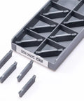 10Pcs DGN2002C IC908 outer diameter cutting tool for CNC lathe, carbide OD cutter kit with turning inserts in plastic tray