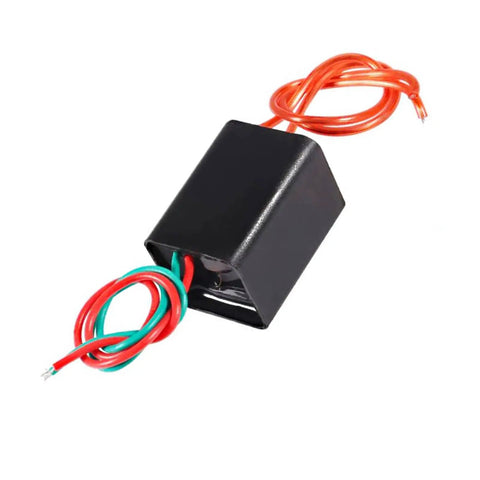 2 Pack DC 3.6V-6V to 20kV High Voltage Boost Module 1.5A Tesla Coil Style Power Converter shown with exposed cables