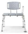 Heavy Duty Bariatric Tub Transfer Bench With Anti Slip Suction Feet, Lightweight Yet Sturdy Bath Chair, shown from front view