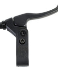 Springfield Medium BMX Brake Lever For Right Side With Short Pull Actuation, Die Cast Clamp, side view showing sleek black design.