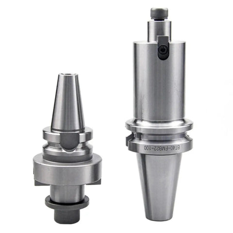 Top Tier BT40 FMB22 Metric Planar Milling Tool Holder With Precision collet and Solid Shank for Heavy Duty CNC Machining Jobs That Slap, shown from the side.