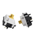 Penguin Silent Tactile Keyboard Switches for Mechanical Gaming Keyboards 5 Pin 50GF Quiet Pre Lubed Switches shown close-up