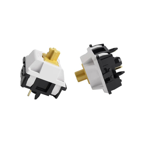 Penguin Silent Tactile Keyboard Switches for Mechanical Gaming Keyboards 5 Pin 50GF Quiet Pre Lubed Switches shown close-up