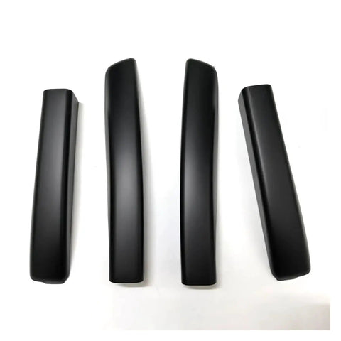 Heavy Duty ABS Roof Rack Rail End Protection Covers Perfect Fit Replacement Caps For Your Car Tightly Cover Open Bar Ends Keep Dust Out And Stop Rain Damage With Durable Sunlight Resistant Design You Cant Miss These Must Have Auto Accessories Today. black ABS roof rack end caps, set of 4, front and rear