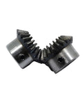 Beefy Heavy Duty Steel Pinion Gear Set 2 Module 15 Tooth Bevel Gear With Keyway 1 to 1 For 90 Degree Power Transmission In 45 Steel