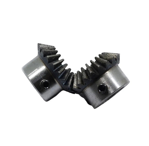 Beefy Heavy Duty Steel Pinion Gear Set 2 Module 15 Tooth Bevel Gear With Keyway 1 to 1 For 90 Degree Power Transmission In 45 Steel