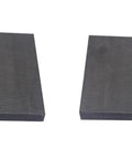Two-Piece 99.9 Percent Purity Graphite Ingot Block For EDM And Milling, 50mm x 50mm x 10mm, black graphite blocks