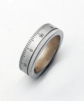 Knurled Adjustment Dial Ring 50X38X15mm with 0 to 100 divisions for lathe and milling machine feed screw scale collar.
