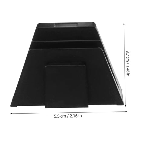 Side view of 12 Piece Modular Wrench Rack Organizer Tray For Wrenches Space Saving Plastic Garage Organizer For Tool Storage