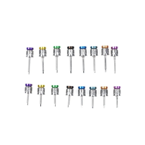 Top Notch Universal Implant Torque Wrench And Prosthetic Driver Kit with 16 color-coded shanks for dental implant restoration