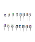 Colorful All In One Universal Implant Torque Wrench Kit With Ratchet, Pro Grade 10 To 70 Ncm Includes 16 Screwdrivers