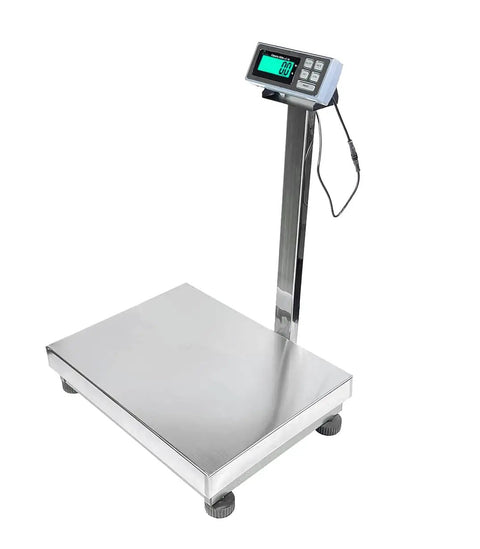 Heavy Haul Bench Shipping Scale Built Tough With 500 Lb Capacity And Spot On Zero Point One Lb Readability stainless steel platform