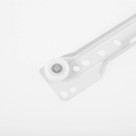 Close-up of Beefy Heavy Duty 10 Inch Drawer Slides Set With Powder Coated Metal Rails and Quiet Rollers for cabinets