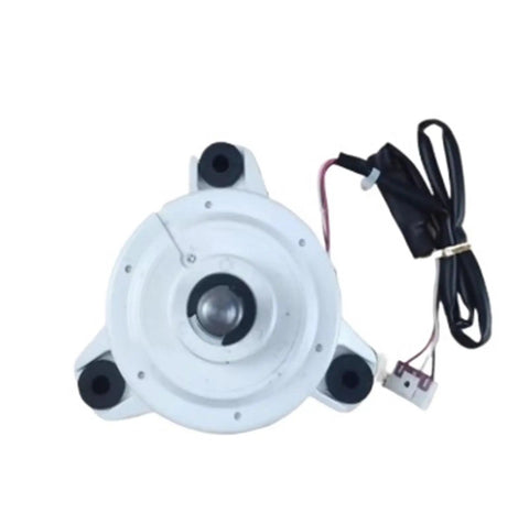 Top view of Air Conditioner Indoor Fan Motor Replacement Brushless DC Motor for Home AC Units with wiring and mountings visible