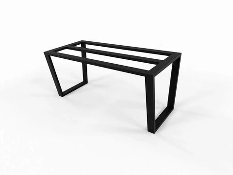 Beefy Heavy Duty Metal Table Frame For Granite Quartz Glass Tops, 660 Lb Capacity, 28 Inch Height, Industrial Style Base