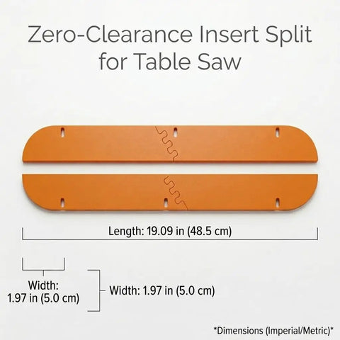 Zero Clearance Miter Saw Throat Plate 4 Pack For MS1290LZA And MS1290LZ1, Durable Orange Replacement Insert For Clean Splinter Free Cuts