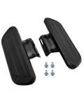 Grab These Epic 2Pcs Foot Rests For Your Ebike Front Pedals Made From Durable Anti Skid Aluminum Alloy To Give You A Super Comfortable Ride No Gimmicks Just Solid Gear. black aluminum ebike front pedal foot rests with mounting screws