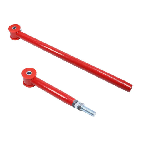 Adjustable Rear Panhard Track Bar With Polyurethane Bushings For 2000-2020 Chevy Suburban 1500/2500 Tahoe Avalanche GMC Yukon SUV Suspension Upgrade For Smoother Handling And Enhanced Steering Control, red steel bar with threaded end