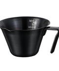 Stainless Steel Espresso Shot Cups With Spout And Handle, V Shaped Mouth For Clean Pour, Dual Oz And Ml Measuring, 3.4 Ounce Capacity, Black