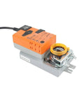 Heavy Duty Damper Actuator 24V AC DC 10 Nm Torque with orange control module for HVAC airflow management.