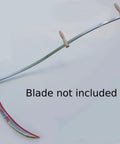 64 Inch Steel Tube Scythe Snath With Adjustable Wood Handles Pro Grade Heavy Duty Austrian Made Fits Most Blades Includes Ring And Wrench Easy Setup For Smooth Lawn And Field Cutting, shown with no blade