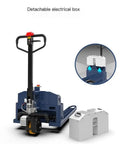 Heavy Duty Manual And Electric Pallet Jack With 6600 Lbs Capacity Walkie Powered By Lithium Battery Truck with detachable electrical box.