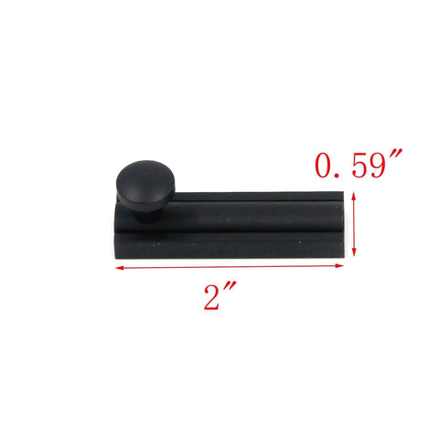 Top Tier Solid Brass Heavy Duty Surface Bolt Two Inch Matte Black Barrel Lock For Screen Doors Cabinet Window Dead Set Secure Spring Loaded Slide Hardware That Hits Different
