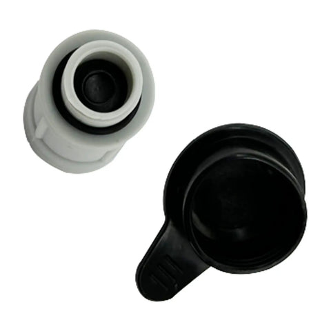 Air Jet And Cap Replacement For Your Above Ground Pool Inlet Jets No Hassle OEM 12363 12373 with white valve and black cap