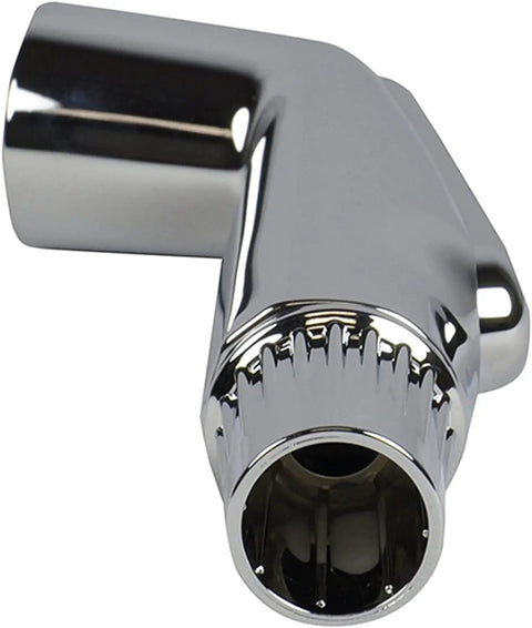 Universal Sink Sprayer Attachment for Kitchen Side Sprayer Head Pull Out Spray Replacement Chrome Finish elbow view