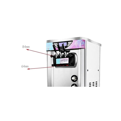 Premium Black Heavy Duty M10 Soft Serve Ice Cream Machine Replacement Clamping Nuts And Secure Screws Comfy Flower Grip Knods Hassle Free Quick Swap Installation with detailed measurements shown.