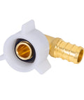 Half Inch PEX Swivel Elbow Fitting NPT Female Threaded Brass Crimp NPSM 90 Degree Adapter For RV PEX Faucet Connector Built Tough Lead Free DZR Brass NSF ANSI 61 Certified Quality, brass elbow