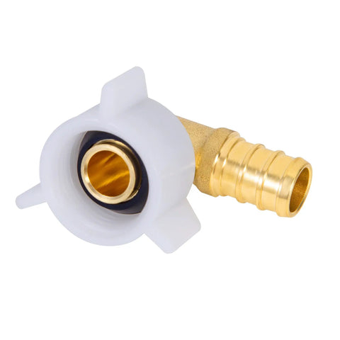 Half Inch PEX Swivel Elbow Fitting NPT Female Threaded Brass Crimp NPSM 90 Degree Adapter For RV PEX Faucet Connector Built Tough Lead Free DZR Brass NSF ANSI 61 Certified Quality, brass elbow