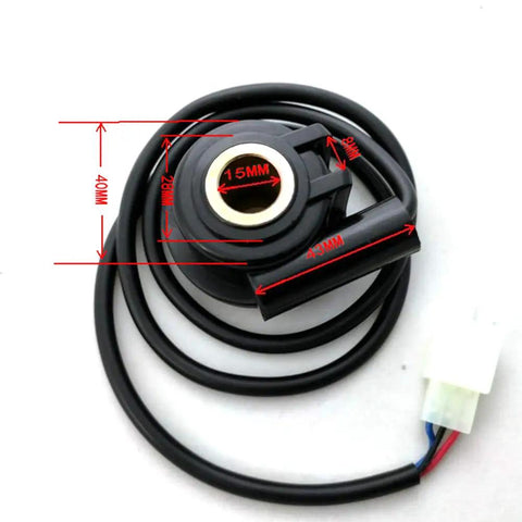 Universal 3-Pin Motorcycle Digital Odometer Sensor Cable Replacement Kit For Speedometer, Rugged Plastic Sensor With Magnets, Polarity Guard, Go-To Bike Odometer Accessory