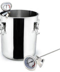15 Inch Turkey Fryer Thermometer With Pot Clip 2 Pack 2 Inch Dial Candy Thermometer Stainless Steel Clip with tall pot