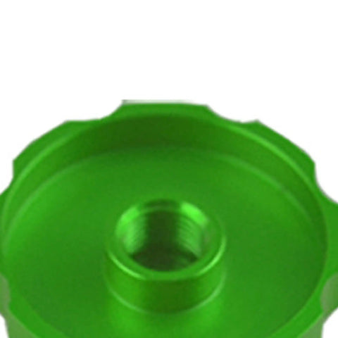 Green aluminum alloy suspension fork caps for mountain and road bikes front air covers with shock absorption quick install no tools
