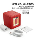 Totally Awesome Mini Thermal Printer For Kids With Screen Preview And Zero Mess Inkless Printing For Story Cards Coloring Sheets And Role Play Props To Level Up Creative Adventures featuring a red portable printer, paper roll, and charging cable.