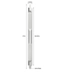 Heavy Duty 24 Inch Dishwasher Granite Mounting Brackets And Kit For Whirlpool W10426979, 27 inch long, 1/4 inch thick metal bracket.