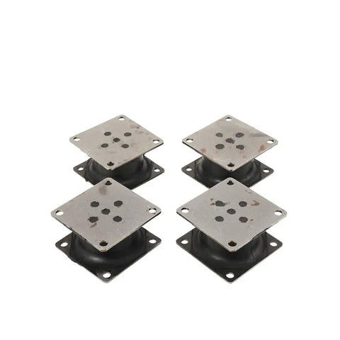 Heavy Duty Rubber Vibration Damping Mounts 180X100Mm Drop Right In Shock Isolators built tough for excavator rigs, showing four mounts.